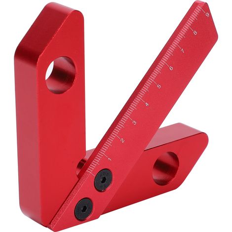 Outil de mesure pour le travail du bois : traçage de centre à 45/90 degrés, jauge en alliage d'aluminium. (1/5)