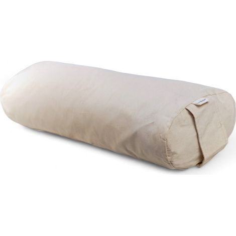 Cuscino da yoga in grano saraceno, piatto, in cotone naturale (1/3)
