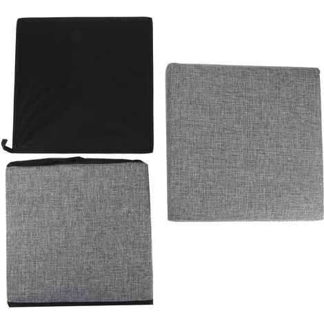 Pouf de Rangement Pliable - Banc Multifonctionnel avec Couverture et Repose-Pieds (1/5)