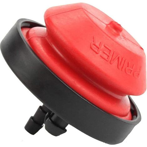Fraiseuse à neige de rechange - Ampoule Primer pour Craftsman Snow Sweeper Thrower - Compatible avec 570682, 570682A, AV520, HMSK100, HMSK105, HMSK110 - Rouge et noir - Plastique