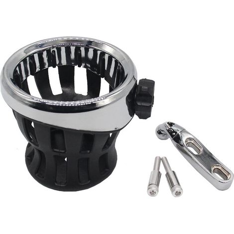 Porte-gobelet en maille pour Honda Goldwing GL1800 Harley, accessoire de modification pour moto, porte-gobelet pour eau (argenté) (1/5)