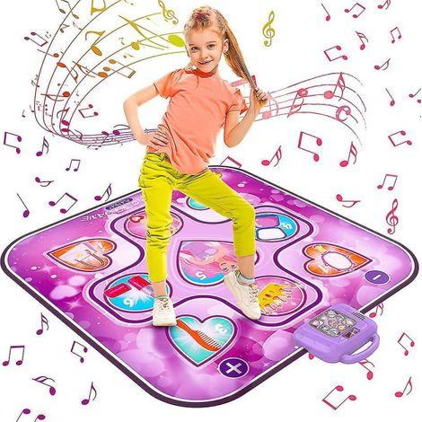 Tapis de danse musical mode jeu 6 jouets avec lumières LED clignotantes, accessoires pratiques (1/5)