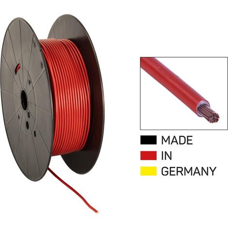 Cable alimentation FLY 4.0mm2 rouge - Bobine de 100 m