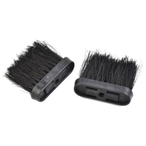 Lot de 2 têtes de brosse de cheminée en poils de noix de coco, résistantes à l'usure, nettoyage efficace du foyer et autres surfaces (1/5)
