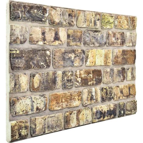 Wall Panels 10 pcs Multicolour 100 x 50 cm EPS Foam vidaXL