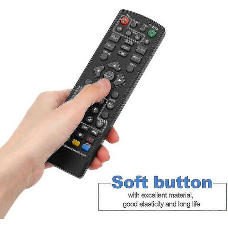 Télécommande universelle DVB-T2 pour décodeur, télécommande sans fil de remplacement pour téléviseur intelligent. (1/5)