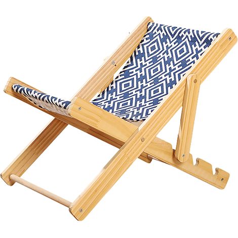 Lit hamac pour chat, 4 vitesses réglables, respirant, en bois, pour animaux de compagnie surélevés, en toile pour chaton d'intérieur (1/5)