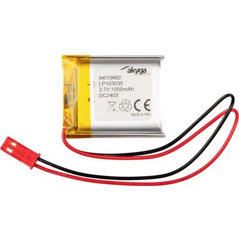 Pacco batteria x Batteria ricaricabile speciale Akyga LP103035 LiPo 3.7 V 1050 mAh