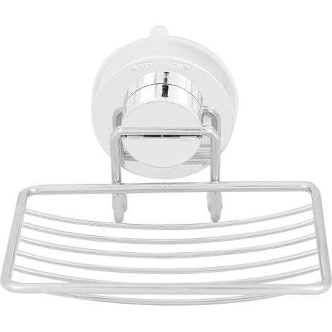 Porte-savon en acier inoxydable avec ventouse, pour salle de bain, à utiliser à la maison ou à l'hôtel. (1/5)