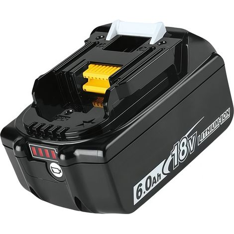 Batterie Lithium-Ion 18V 6.0Ah pour Makita – Compatible avec outils 18V LXT – Indicateur de charge LED – Autonomie prolongée – Acquavivastore