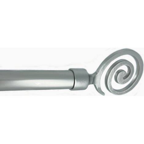 Utilia BASTONE PER TENDE TRIBALE Estensibile cm. 71÷122 col. Argento