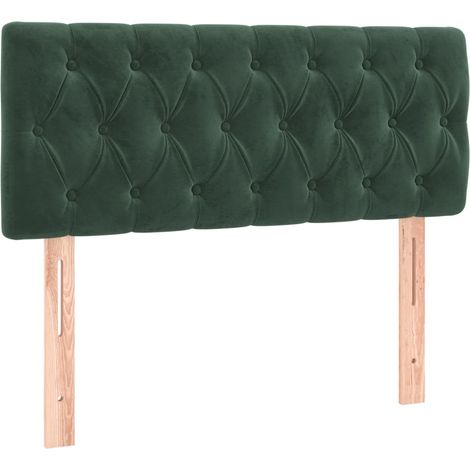 Tête de lit,Panneau décoratif Vert foncé 90x7x78/88 cm Velours CFW6343494 (1/5)