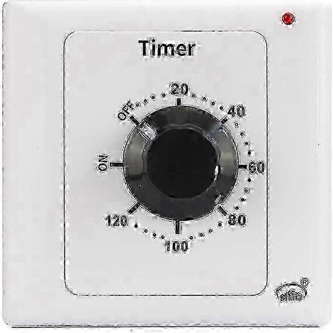 Minuteur mécanique à compte à rebours de 120 minutes. 220 V CA. 15 A. montage sur panneau. pour appareils et dispositifs d'éclairage (1/5)