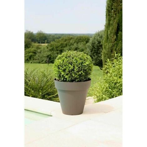 Riviera Soleilla Blumentopf grau glitzernd 60 cm