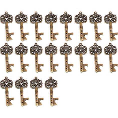 Ouvre-Bouteilles En Forme De Clé - Alliage Métallique - Pour Mariage Fête Événement - Lot De 12 Pièces (1/5)