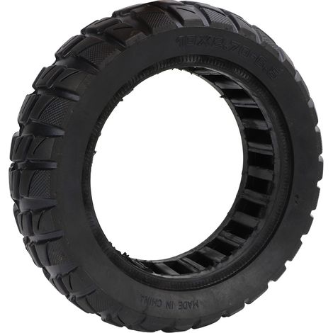 Pneu plein 10x2.70‑6.5 en caoutchouc, absorbant les chocs, anti-crevaison et résistant à l'abrasion, pour trottinette électrique (1/5)