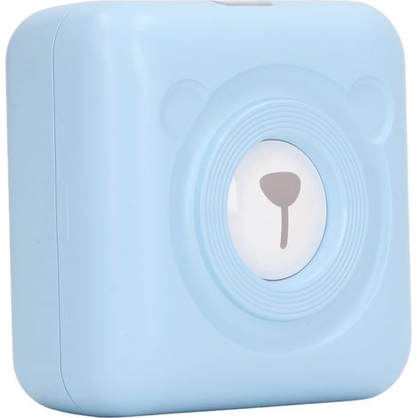 A6 Mini-Taschendrucker mit Bluetooth- und USB-Anschluss, tragbarer Thermodrucker für Fotos, Aufkleber, Scherzfragen, 5 V, 2 A, Blau (1/5)