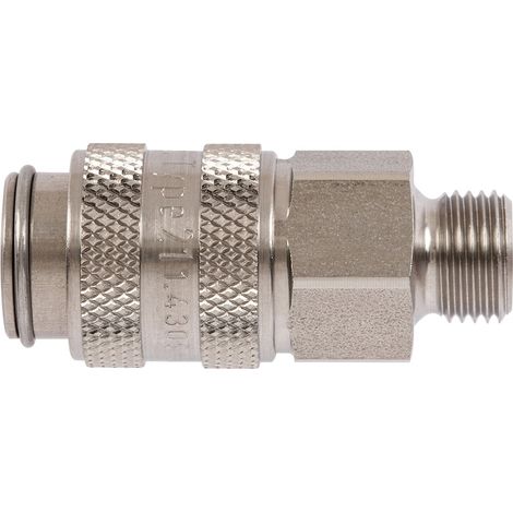 Raccord rapide pneumatique Legris, Filetage femelle vers Femelle 1/8 in Male 16mm 1/8pouces Européen, Profil rectus en ( Prix pour 1 )
