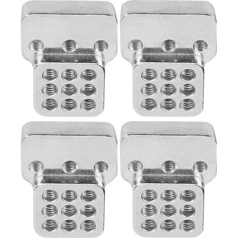 Amortisseurs RC en alliage d'aluminium, supports de montage de rechange pour WPL C14/C24/MN D90, blanc (1/5)