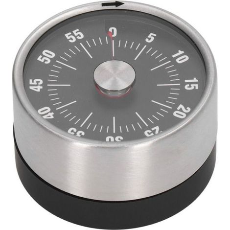 1 Minuterie magnétique,Acier inoxydable,Haute précision,Alarme intégrée,Noir,Cuisine (1/5)