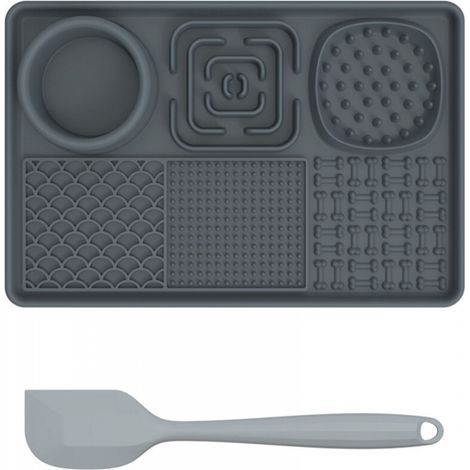 Tapis à lécher pour animaux de compagnie de 20 x 30 cm, tapis d'alimentation lente pour chien, tapis à lécher à ventouses (1/5)