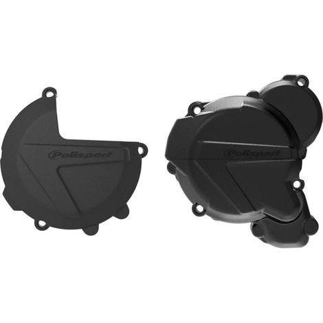Protector de cubierta de alternador Polisport para KTM EXC 250 300 TE 350, color negro.