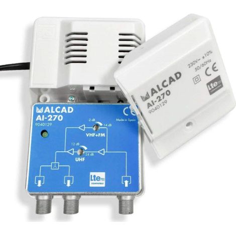 Amplificador de antena interna 2 salidas LTE700 AI-271 ALCAD