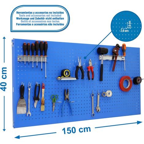 Simonrack 8425437082269 Metall-Aufbewahrungspanel Blau