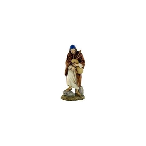 PASTORE CON ZAMPOGNA PER PRESEPE DA 12 CM