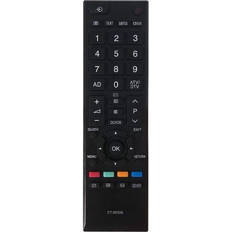 Remplacement Telecommande Universelle Toshiba Regza CT 90326 telecommande TV Toshiba regza Universelle CT-90380 CT-90386 CT-90336 CT-90351 (1/5)