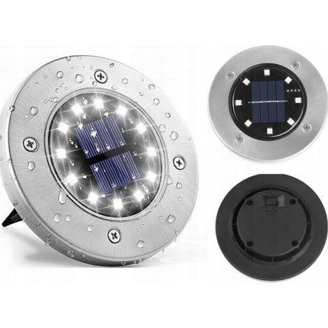 Lámparas solares LED para jardín, discos de luces (4 unidades) (1/4)