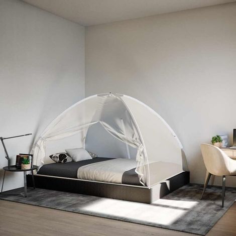 Moustiquaire mongole avec portes 220 maille blanc 200x120x130cm (1/5)