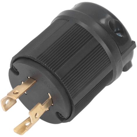 Bouchon de verrouillage industriel 4 trous PA66 laiton pour générateur, sèche-linge, cuisinière 30A 450V