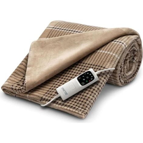Imetec CaldoPlaid Elegance Plaid Riscaldabile Morbida Coperta Elettrica 180x140 cm