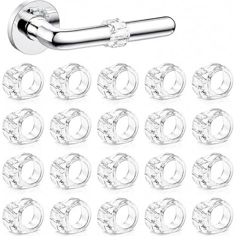 Transparent Door Stoppers for Door Handle and Window Handle, Silicone Wall Protection Furniture Anti-Shock Door Handle Window Stop Without Drilling (1/3)