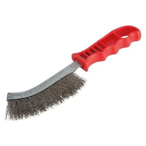 wolfcraft Spazzola manuale con filo di acciaio inossidabile, 2717000
