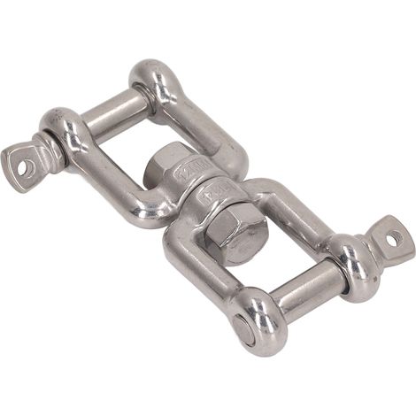 Manille à double mâchoire en acier inoxydable 304, résistante à la rouille, connecteur d'ancrage universel pour le levage de matériel, 12 mm / 0,5 po (1/5)