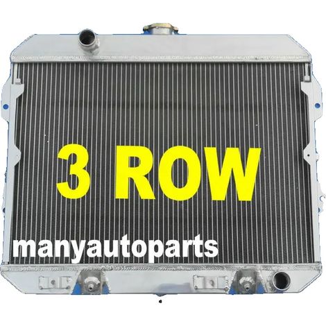 Radiador de aluminio de 3 filas, compatible con Nissan Datsun 280ZX 1981-1983, con capacidad de enfriamiento mejorada y construcción duradera. (1/5)