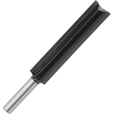 8-mm-Schaft-Geradfräser aus Hartmetall für die Holzbearbeitung, zum Nutenfräsen und für längliche, gerade Schnitte (schwarz). (1/5)