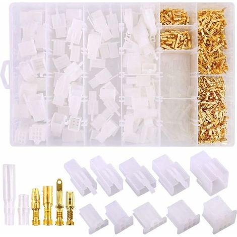 700 connecteurs électriques automobiles de 2,8 mm (2, 3, 4, 6 et 9 broches) pour voitures et motos, et 30 kits de connecteurs électriques de 4 mm (1/5)