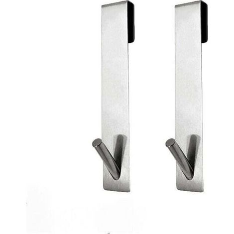 2 Pièces Crochet Paroi de Douche Verre,Crochet de Douche en Acier Inoxydable,Porte Serviette Salle de Bain Sans Percage,Crochets de Porte de Douche,Pour Suspendre Set de Douche,Serviette(Argen