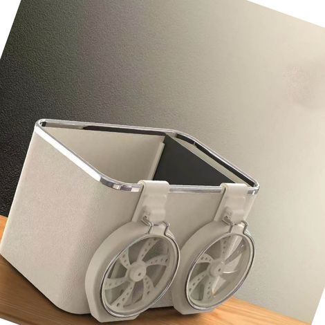 Porte-gobelet Boîte de rangement accoudoir Organisateur central multifonction voiture Beige (1/4)