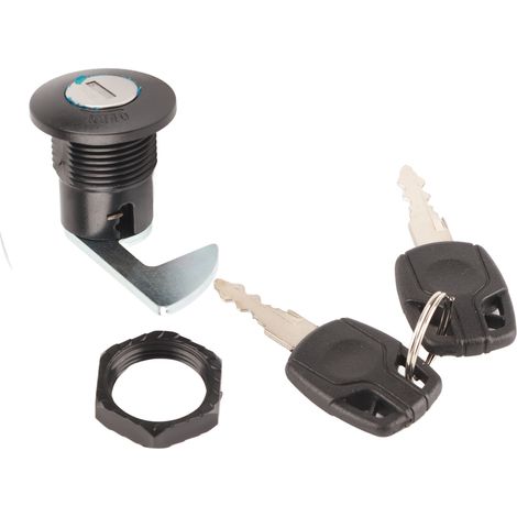 Crochet court universel en aluminium et plastique pour coffre de rangement de scooter et motos électriques (1/5)