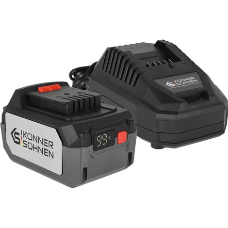 Kit starter batterie et chargeur Könner & Söhnen KS 20V4-1-KIT, Batterie 20V 4.0 Ah, Chargeur inclus (1/5)