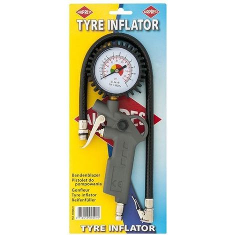 Airpress Inflador de neumáticos con enchufes de pezón 12 bar