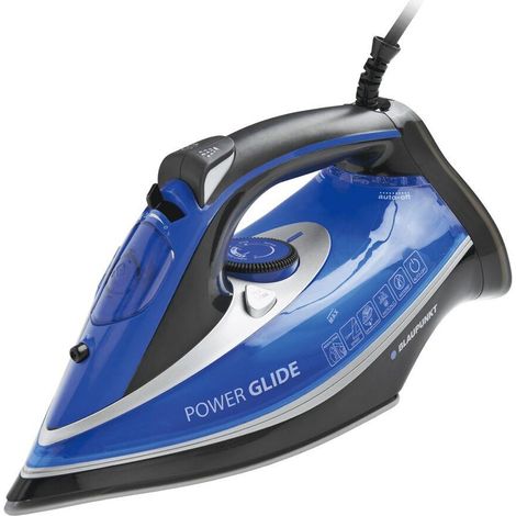 Blaupunkt HSI801 plancha Plancha a vapor Suela de acero inoxidable 2600 W Azul, Blanco