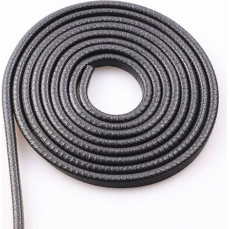Car door anti-collision strip, U-shaped rubber strip, anti-scratch sealing strip for door edge, 5 meters (black) (1/5)