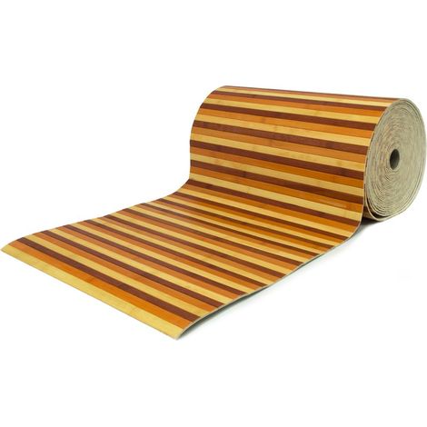 Tappeto Bamboo Passatoia Antiscivolo Degradè Colore Arancio, misura50x50coloreArancio (1/2)