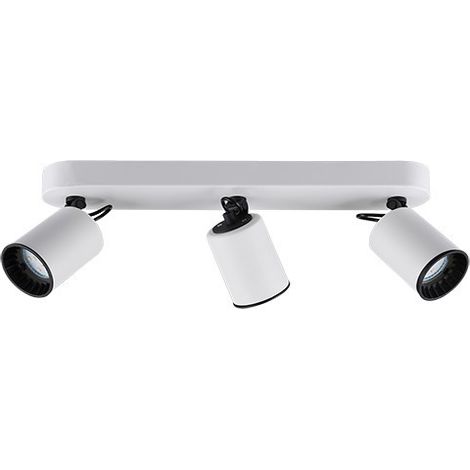 Foco para interior Trio Pago 41×15 cm. Salón y dormitorio. Estilo moderno. Metal. Color blanco (1/5)