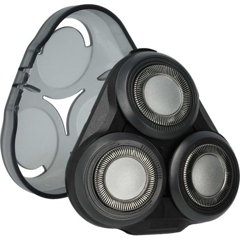 vhbw Ersatz-Scherkopf kompatibel mit Philips S5210, S5251, S5271, S5290, S5355, S5520, S5620, S5040, S5042, S5072, S5076 Elektrorasierer, Schwarz